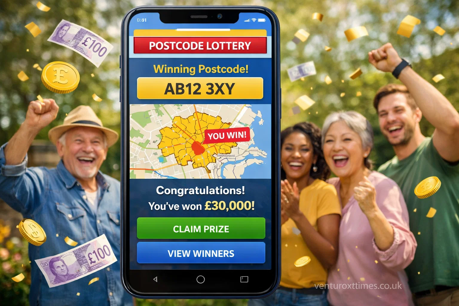 postcode lottery app