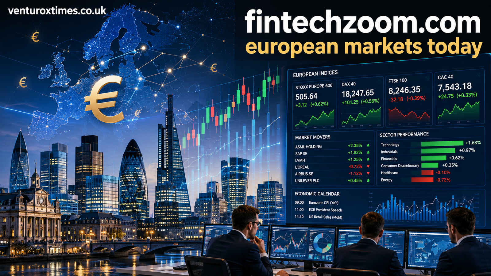 fintechzoom.com european markets today